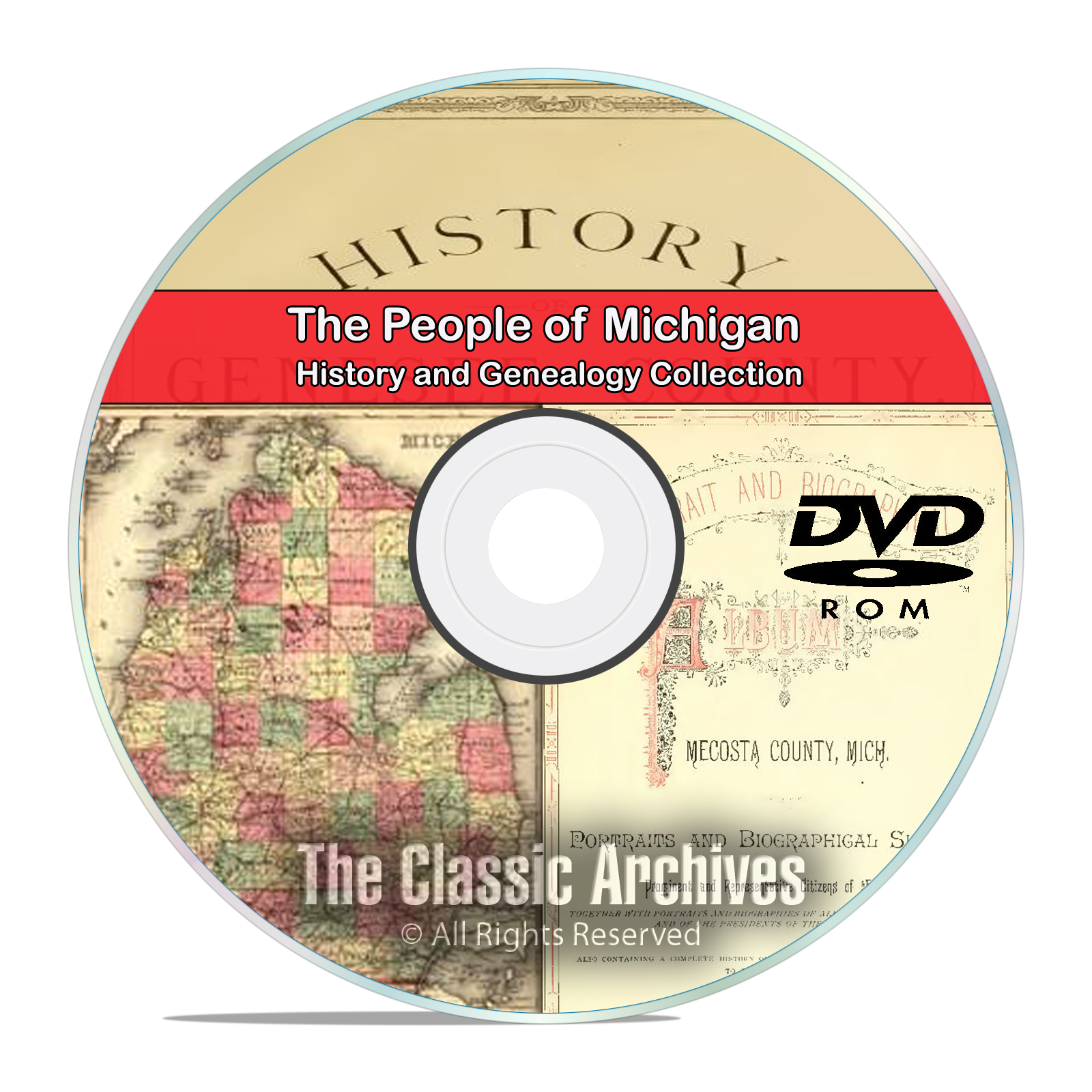Michigan MI, People, Cities, Towns, History and Genealogy 31 Books DVD - Click Image to Close